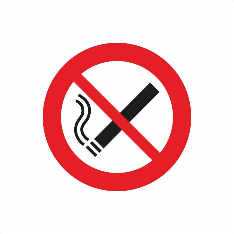 tradercat Aufkleber Rauchen verboten - Warnaufkleber/Hinweisaufkleber für Innen und Aussen mit UV-Schutz-, Hinweis/Gefahr Schild – mit Anleitung (5cm, Einzeln) von tradercat