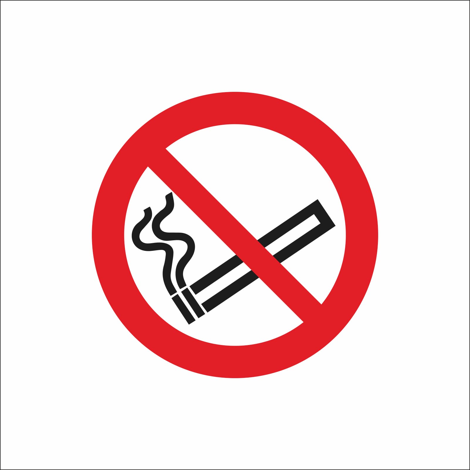 tradercat Aufkleber Rauchen verboten - Warnaufkleber/Hinweisaufkleber für Innen und Aussen mit UV-Schutz-, Hinweis/Gefahr Schild – mit Anleitung (7cm, Einzeln) von tradercat