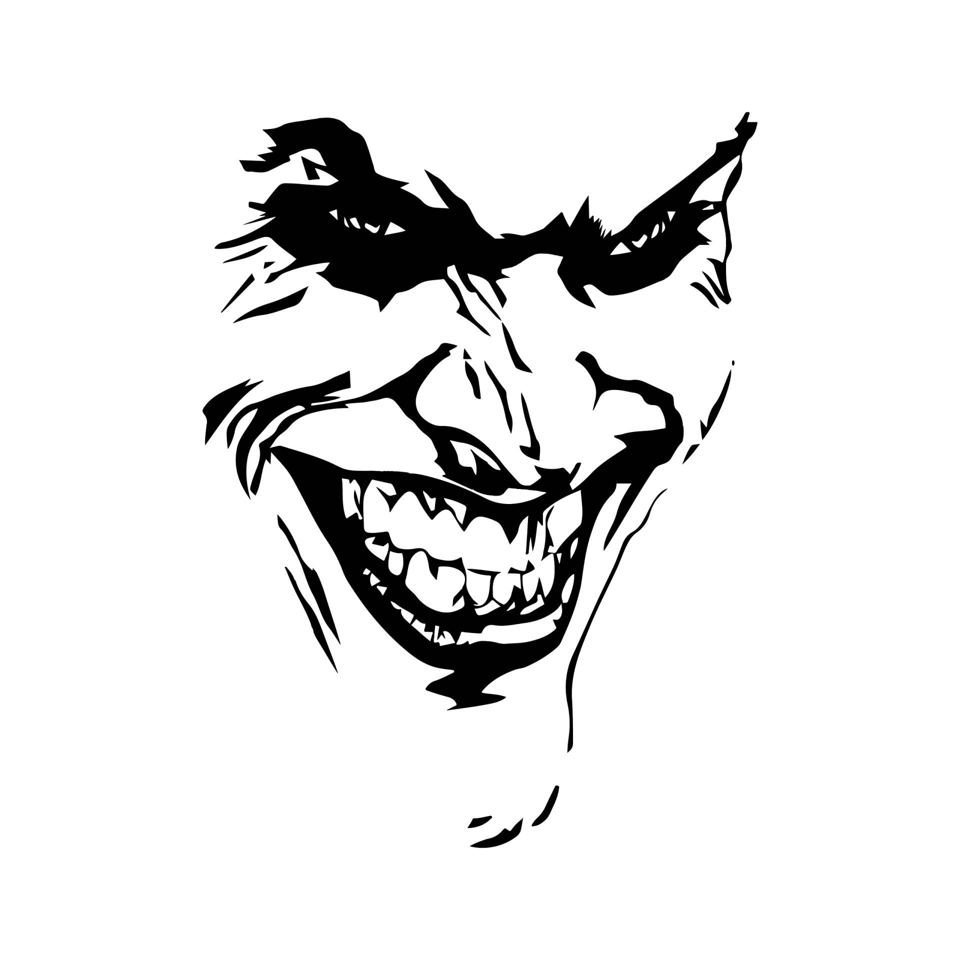 tradercat Auto Aufkleber Joker Face - 50x67cm - Sticker für alle Oberflächen - Fenster, Seitenspiegel, Heckscheibe, Motorhaube, Fahrzeug – mit Anleitung (Grün) von tradercat