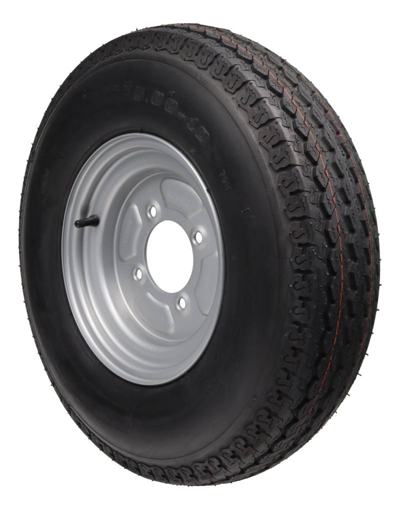 Ersatzrad Rad Anhänger 5.00-10 C 79N 5.00X10 4x115 ET0 ML 85mm 437kg französischer Lochkreis Komplettrad z.B. Kenda Wanda (1) von trailer parts4u