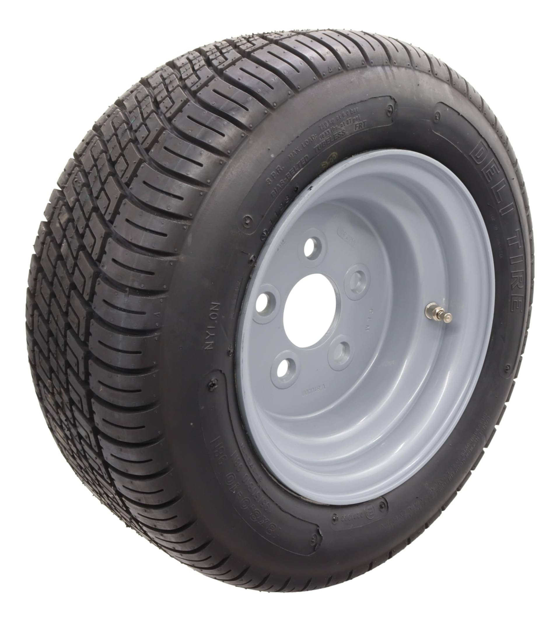 Komplettrad Reifen 195/50 B10 18x8.0-10 5 x 112 ET-4 750kg 6.00x10 Anhänger Trailer Deli Tire von trailer parts4u