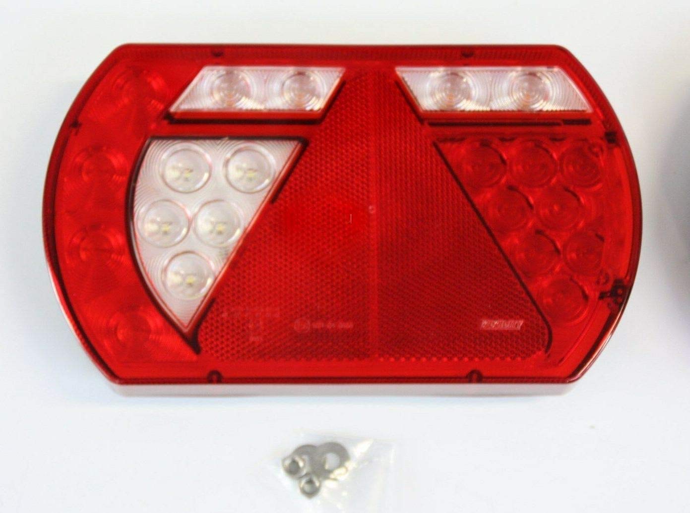Lucidity LED Multipoint Rückleuchte Links mit integriertem Dreieckstrahler - Anhänger Heckleuchte Rücklicht 8-polig 8 polig Rückleuchte Komplettleuchte Lucidity LED Multipoint Rückleuchte Links mit integriertem Dreieckstrahler - Anhänger Heckleuchte Rücklicht 8-polig 8 polig Rückleuchte Komplettleuchte von trailer parts4u