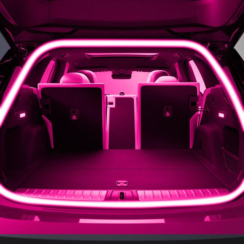 Kofferraum Lichtstreifen,Kofferraum LED Streifen,Dynamic Flowing Car Trunk Light Strip,Automatischer Sensor Tail Box Led Strip Lights für Auto Kofferraum Dekoration (Lila, Full Circle 4 m) von tsaChick
