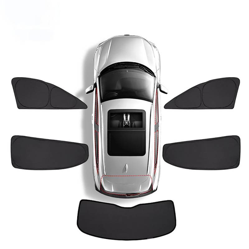 Privatsphäre Volle Abdeckung Auto Sonnenschirm Für Mercedes-Benz A-Class Sedan W177L 2019-2023,Windschutzscheiben-Sonnenschutz Schutz Seitenfenster Sichtschutz,G-5 Pieces for The Whole car von ttttTTTa
