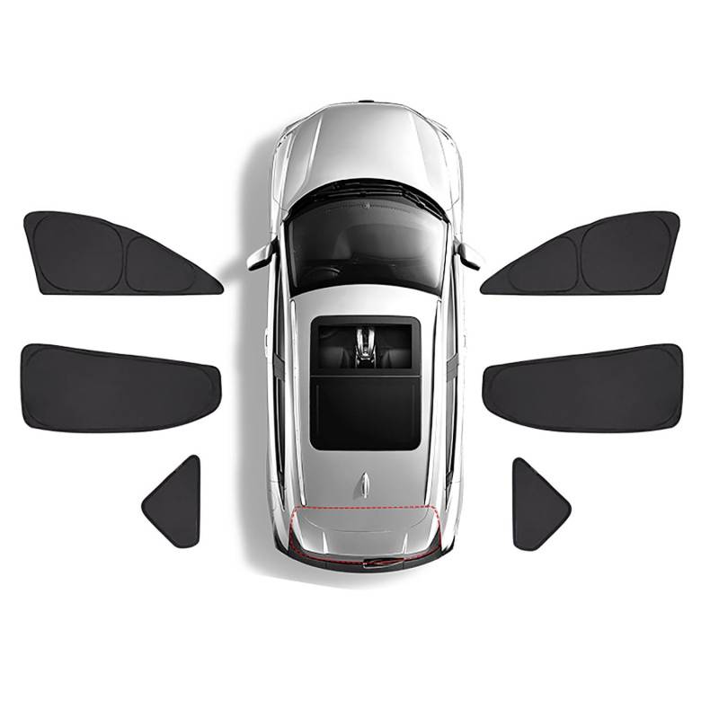 Privatsphäre Volle Abdeckung Auto Sonnenschirm Für Mercedes-Benz B-Class Old W245 Before-2011,Windschutzscheiben-Sonnenschutz Schutz Seitenfenster Sichtschutz,D-6 Side Windows von ttttTTTa