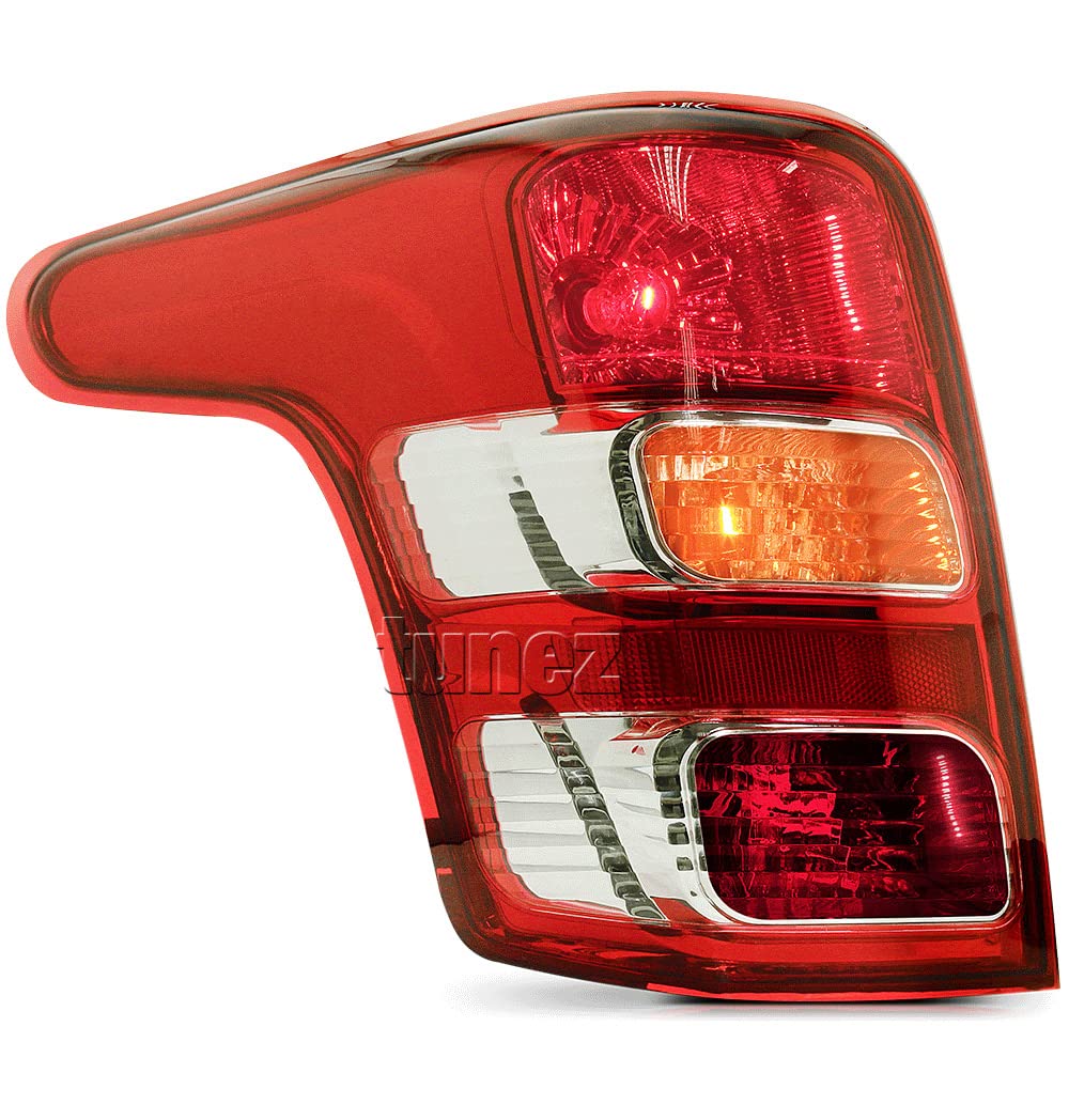 tunez® Rücklicht Lampe kompatibel mit Mitsubishi L200 / Triton MQ Chassis Jahr 2015-2019 Barbarian Warrior Titan Challenger E11 E-Mark-zertifiziert (Nur linke Seite (mit Nebelscheinwerfer)) von tunez