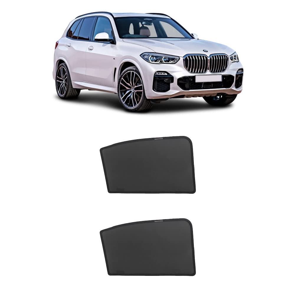 TUNEZ® Sunshades – Individuelle Seitenscheiben-Sonnenblenden magnetischer Sonnenschutz für Hecktür (kompatibel mit BMW X5, G05 Baujahr 2019-2021) von tunez