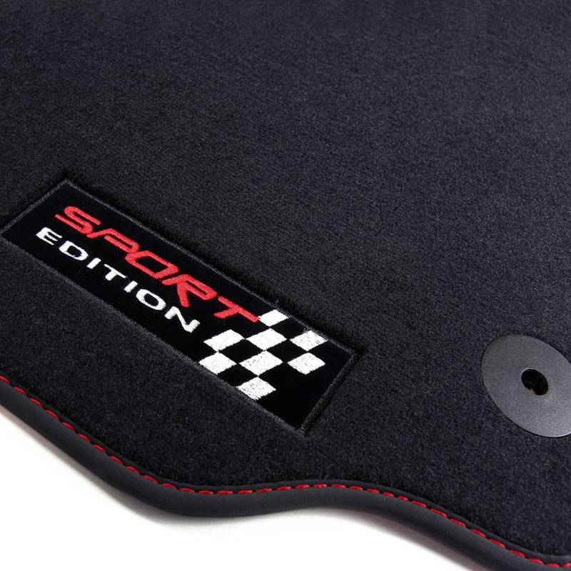 tuning-art 196F-FBA Sport Edition Fußmatten für Seat Leon 1M Toledo 1M Sport 1999-2006 von tuning-art