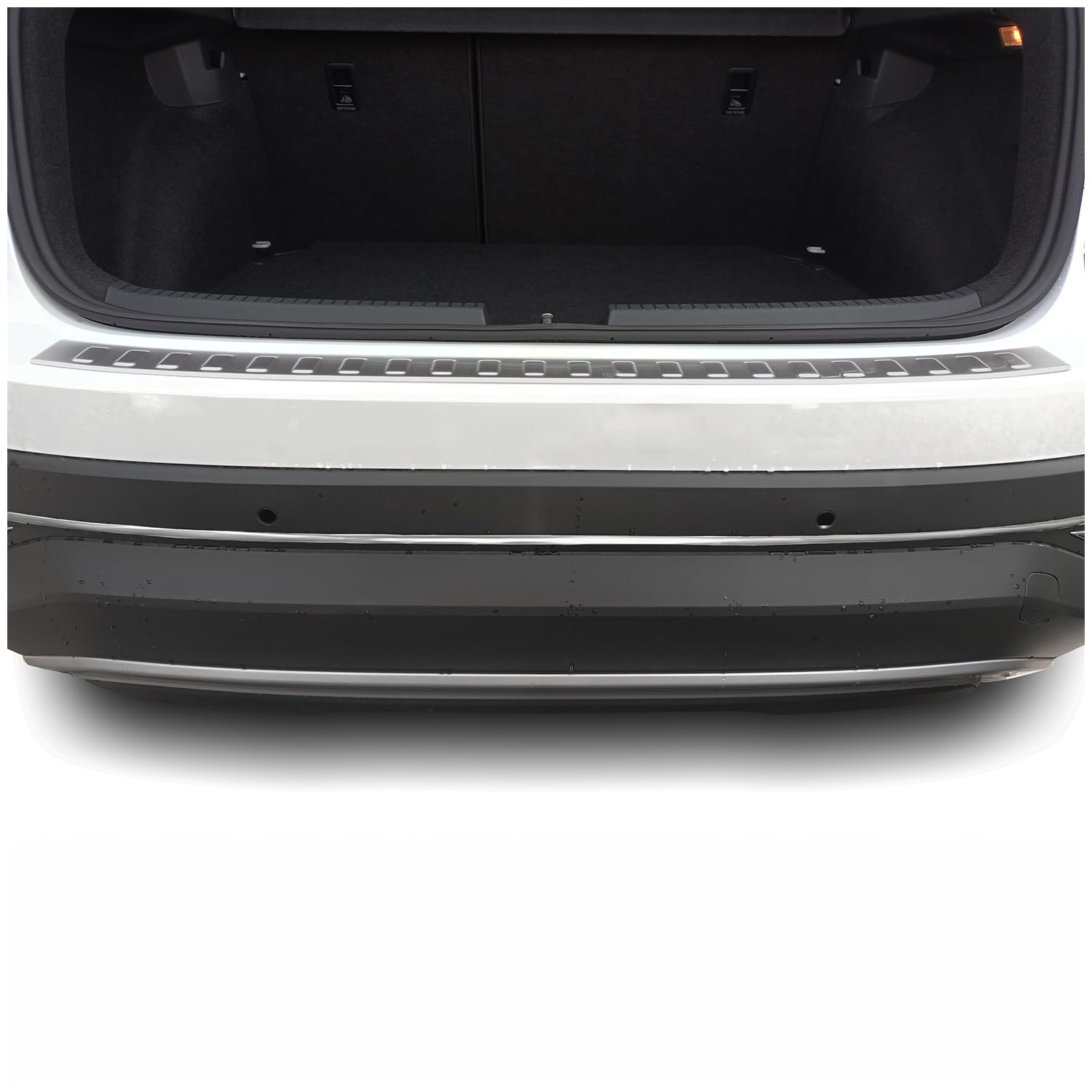 tuning-art BL1042 Ladekantenschutz mit Abkantung für VW Taigo 2021-, Farbe:Silber von tuning-art