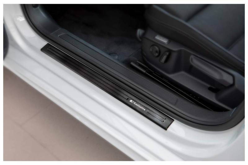 tuning-art EX103 Edelstahl Einstiegsleisten Set passend für VW Passat B8 3G Variant 2014-2023, Farbe:Anthrazit von tuning-art