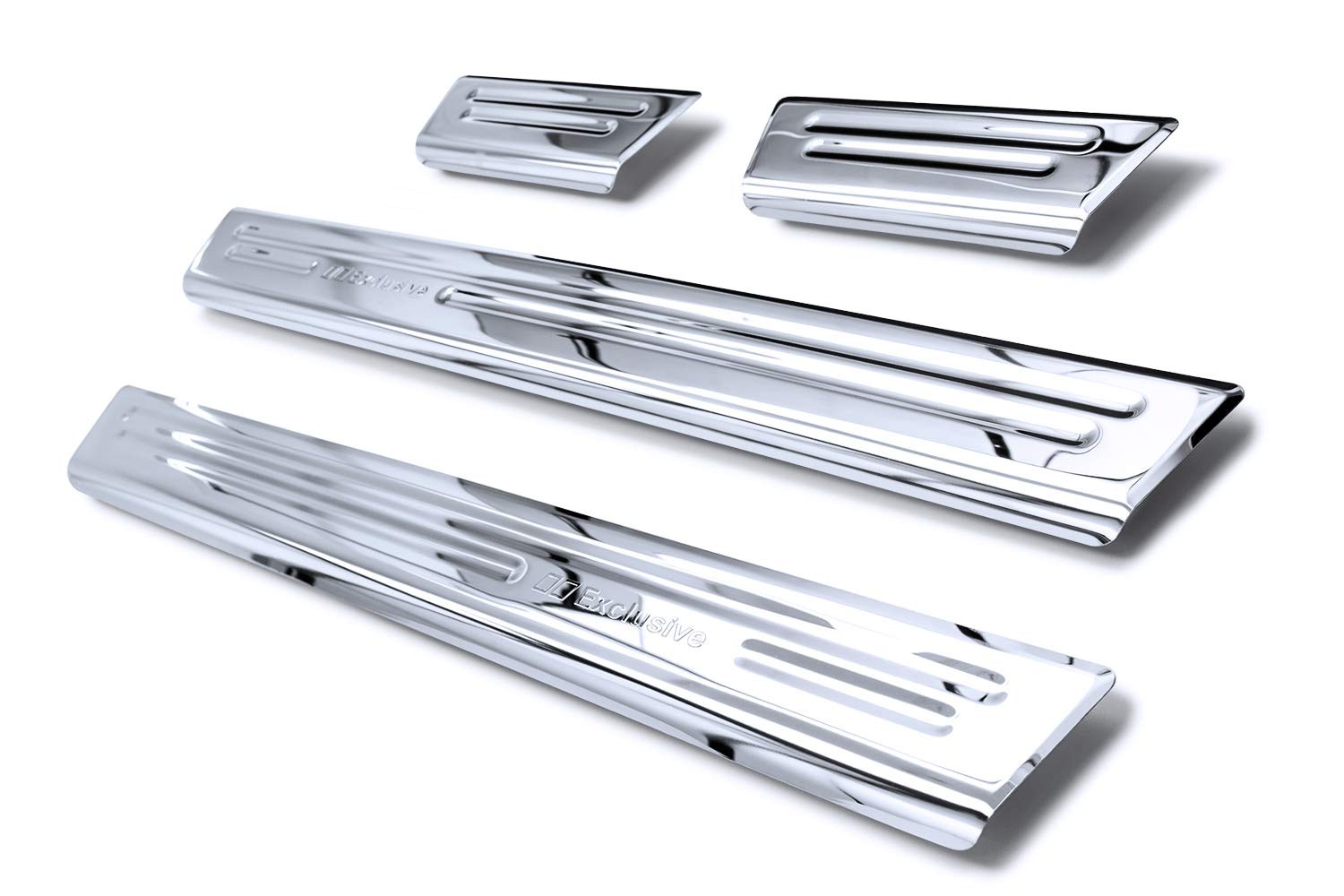 tuning-art XF515-1 4-teiliges Edelstahl Einstiegsleisten Set passend für VW Golf 8 Limo Kombi 2019-, Farbe:Chrom tuning-art XF515-1 4-teiliges Edelstahl Einstiegsleisten Set passend für VW Golf 8 Limo Kombi 2019-, Farbe:Chrom von tuning-art