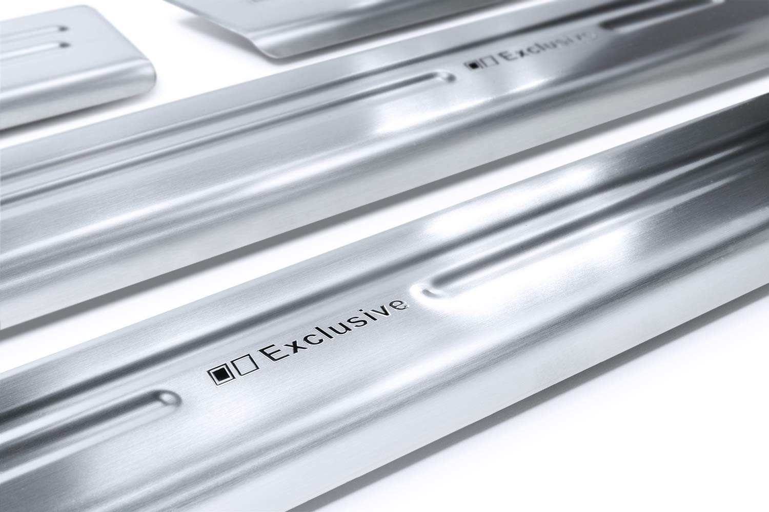 tuning-art XF515-1 4-teiliges Edelstahl Einstiegsleisten Set passend für VW Golf 8 Limo Kombi 2019-, Farbe:Silber tuning-art XF515-1 4-teiliges Edelstahl Einstiegsleisten Set passend für VW Golf 8 Limo Kombi 2019-, Farbe:Silber von tuning-art