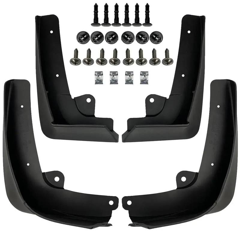 Auto Schmutzlappen Für Tesla Für Modell Für X 2015-2021 Set Vorne Hinten Schmutzfänger Schmutzfänger Spritzschutz Kotflügel Auto Kotflügel von tusgt