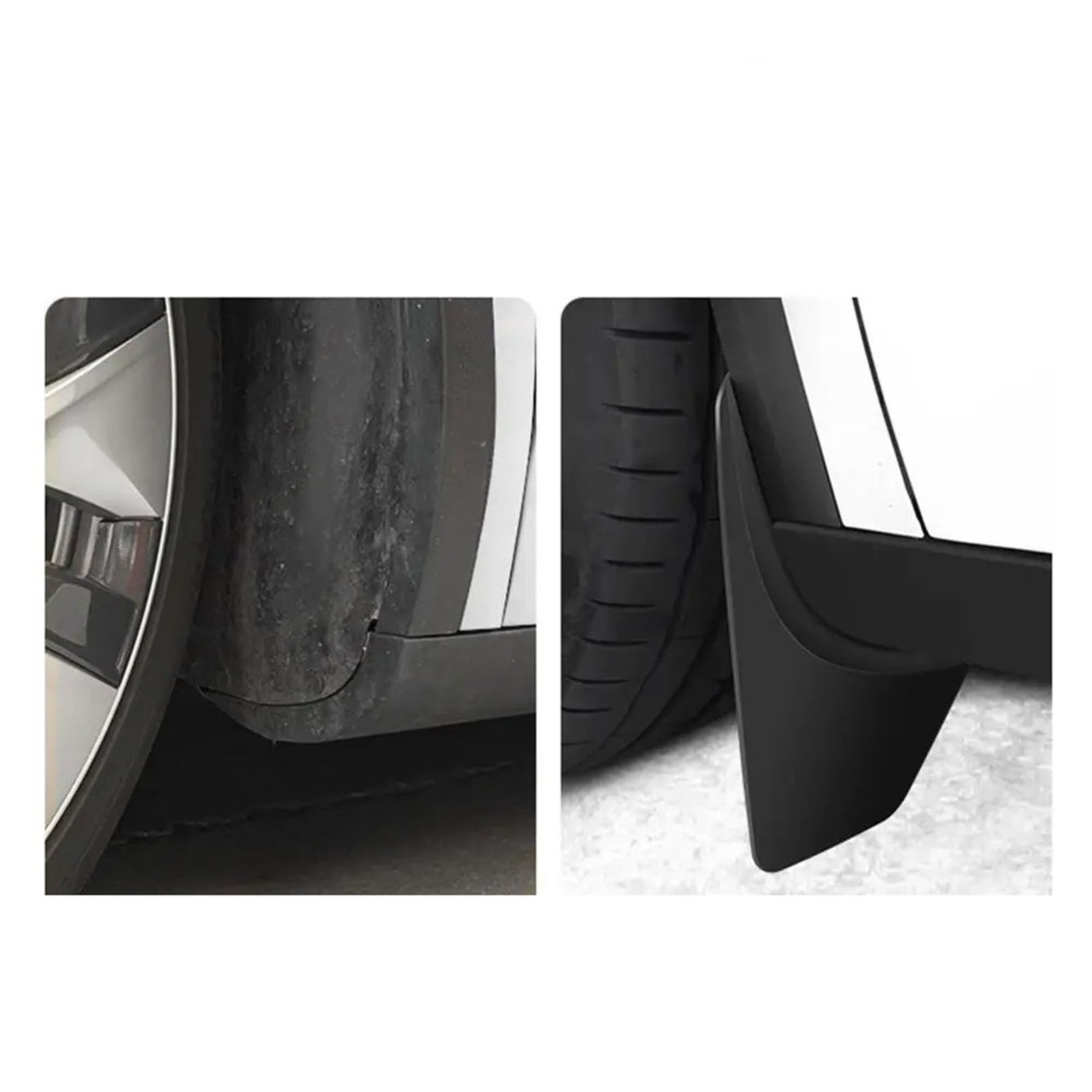 Auto Schmutzlappen Für Tesla Für Modell Für Y 2020-2023 Auto Rad Schlamm Flaps Splash Guards Schmutzfänger Vorne Hinten Kotflügel Auto Kotflügel(B (Front)) von tusgt