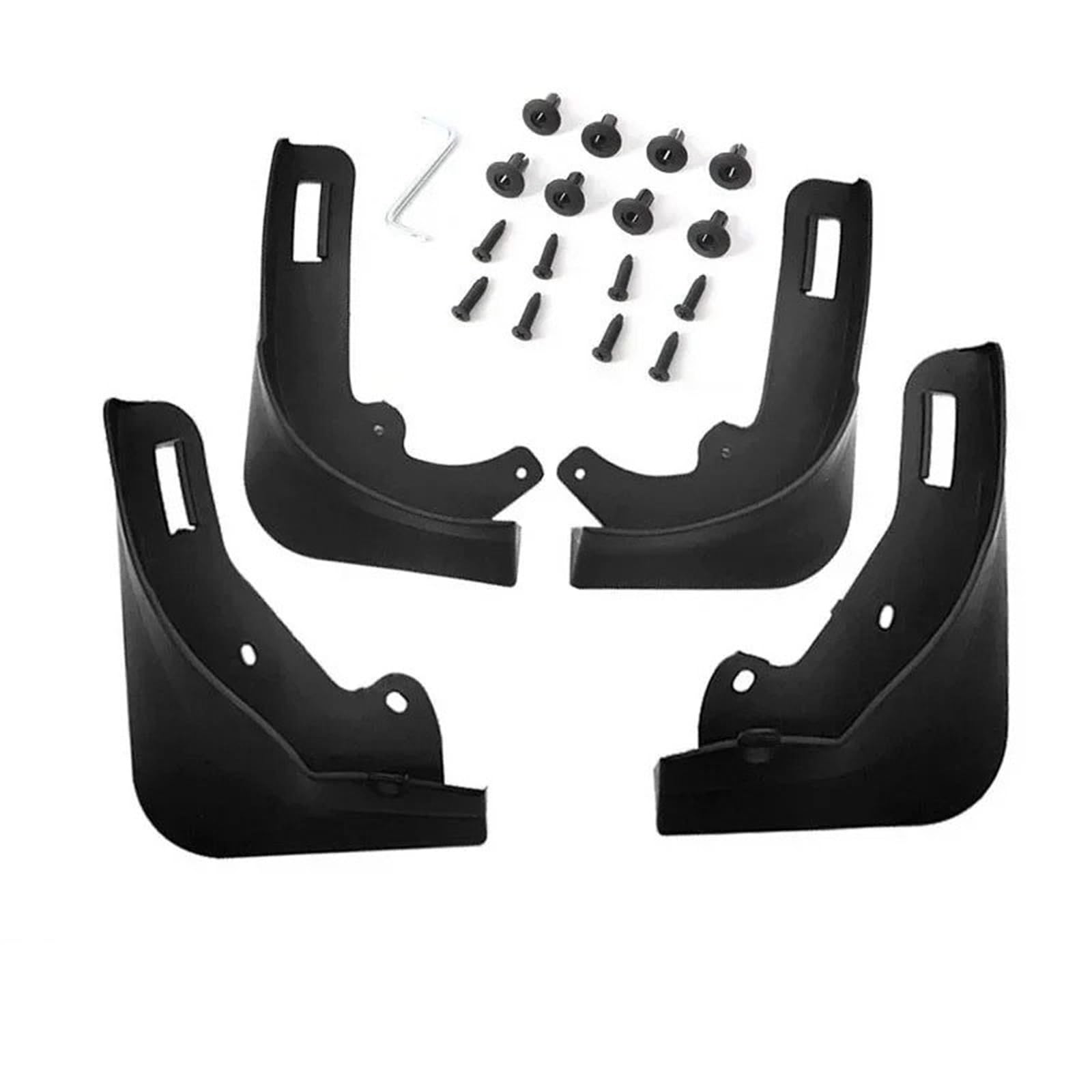 Auto Schmutzlappen Für Tesla Für Modell Für Y 2021-2022 Schlamm Flaps Splash Guards Kotflügel Vorne Hinten Kotflügel Auto Kotflügel(B 4pcs) von tusgt