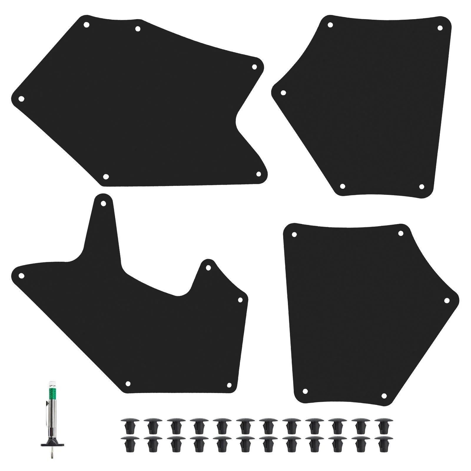 Auto Schmutzlappen Für Toyota Für Tundra 2007-2021 Schlamm Flaps Splash Guards Kotflügel Liner Schild Schürze Dichtung Reifen Lauffläche Auto Kotflügel(5pcs with Clips) von tusgt