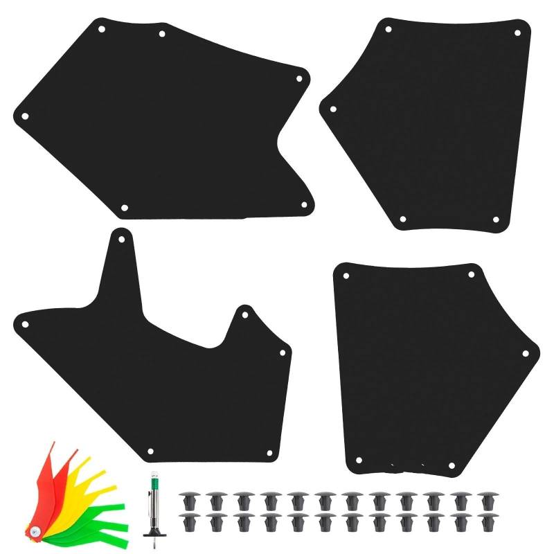 Auto Schmutzlappen Für Toyota Für Tundra 2007-2021 Schlamm Flaps Splash Guards Kotflügel Liner Schild Schürze Dichtung Reifen Lauffläche Auto Kotflügel(6pcs with Clips) von tusgt