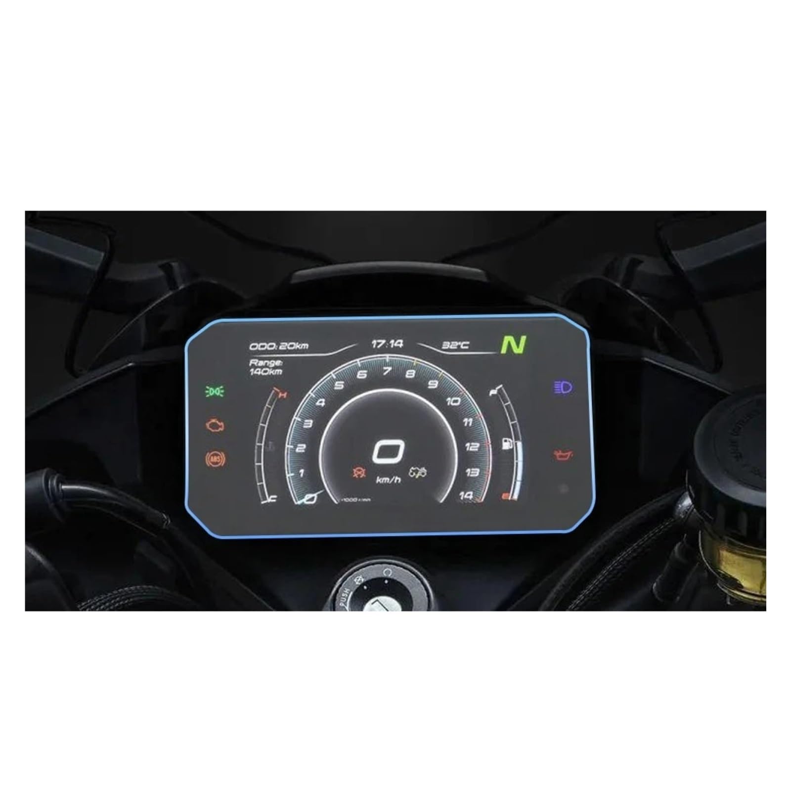 Für CFMOTO 450MT Für Ibex 450 700MT 500SR 450SR 450NK 150SC Motorrad TFT Display Schutz Film Screen Protector Instrument Film Dashboard Displayschutzfolie Motorrad(10 Set) von tusgt