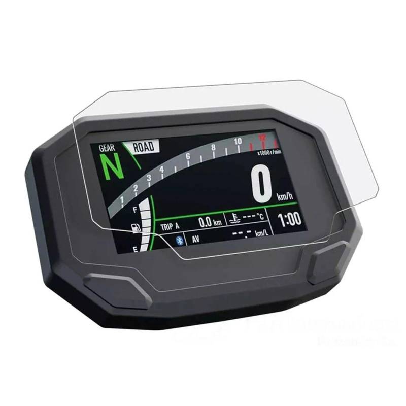 Für Kawasaki Für ZX4R Für ZX4RR Für ZX-4R Für Ninja650 Für Z650 Für Z900 Motorrad-Armaturenbrett-Bildschirm Anti-Kratz-Messfolie Instrumentenfolie Dashboard Displayschutzfolie Motorrad(2Pcs) von tusgt