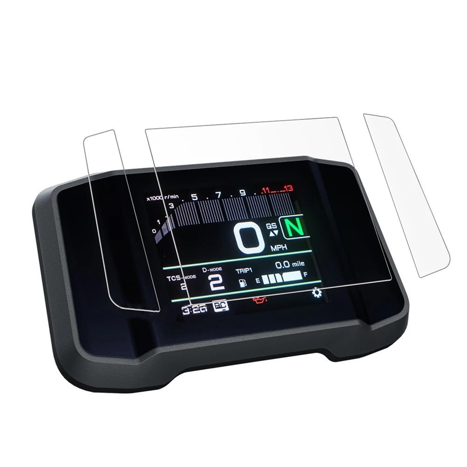 Für MT-09 MT 09 2021 2022 2023 MT09 Displayschutzfolie Aufkleber Motorrad Instrumentenfolie Bildschirm Armaturenbrett Schutz Dashboard Displayschutzfolie Motorrad(2 Set) von tusgt