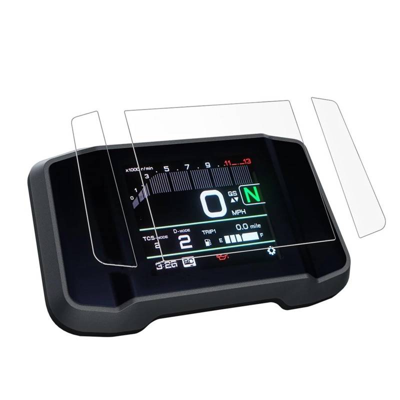 Für MT-09 MT 09 2021 2022 2023 MT09 Displayschutzfolie Aufkleber Motorrad Instrumentenfolie Bildschirm Armaturenbrett Schutz Dashboard Displayschutzfolie Motorrad(2 Set) von tusgt