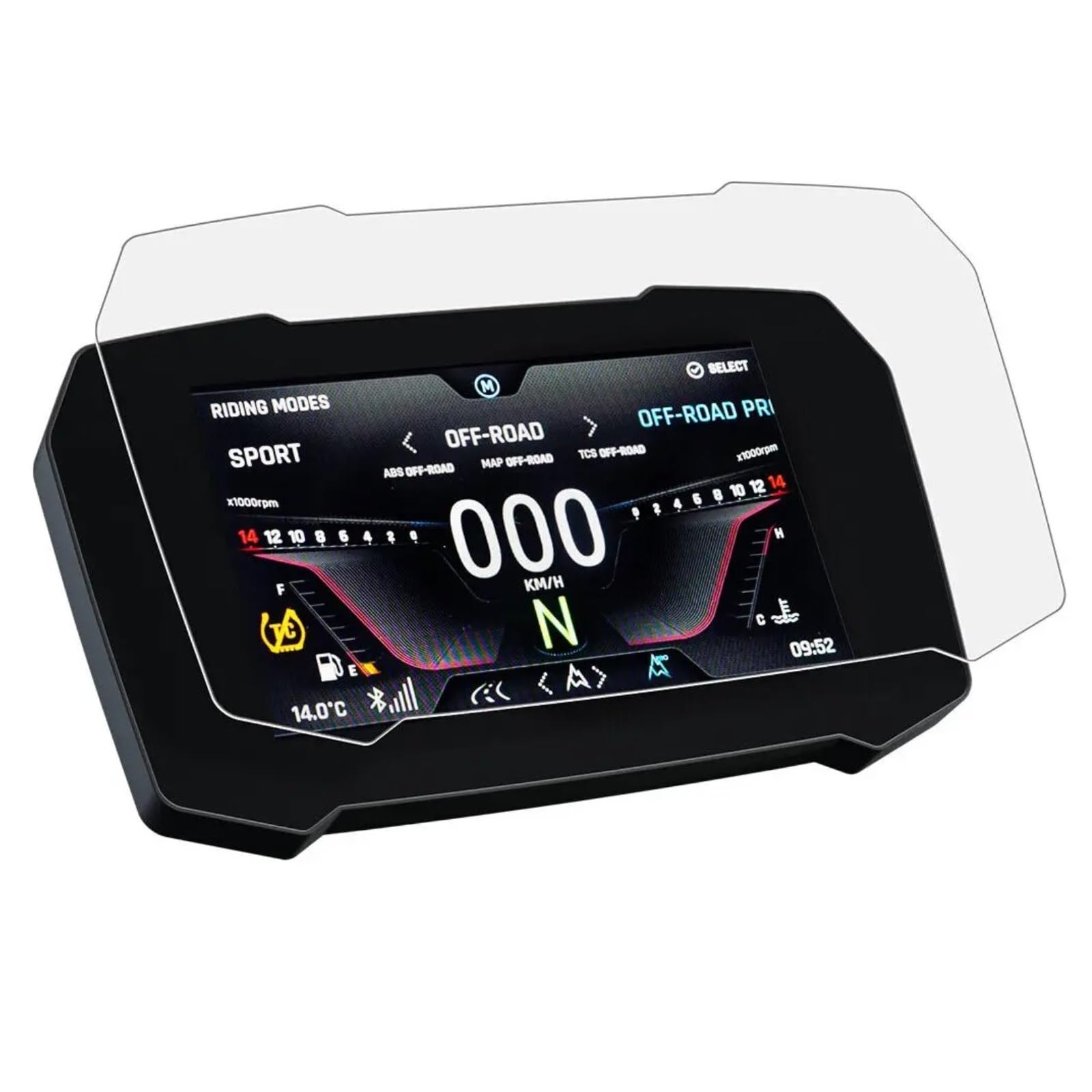 Für Triumph Für Tiger 900 GT Für PRO 900 Für Rally Motorrad-Armaturenbrett-Bildschirm Anti-Kratz-Schutzfilm-Modifikation Geeignet Dashboard Displayschutzfolie Motorrad(1) von tusgt