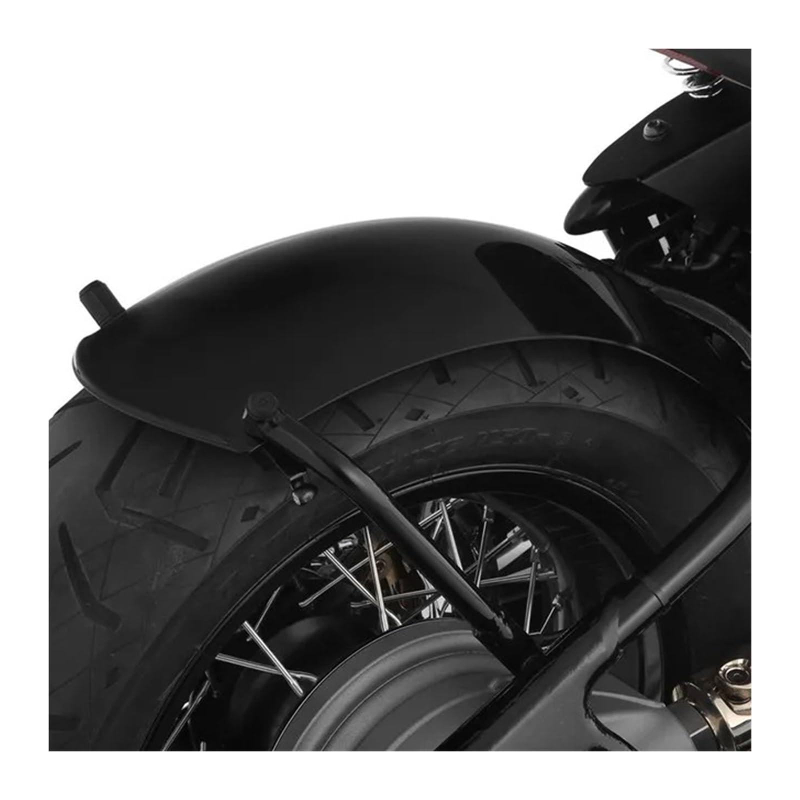 Motorrad-Kotflügel FÜR R18 2020 2021 2022 2023 3K Carbon Metall Hinterrad Kotflügel Kotflügel Spritzschutz Motorradabdeckung Motorrad-Kotflügel(Bright Black) von tusgt