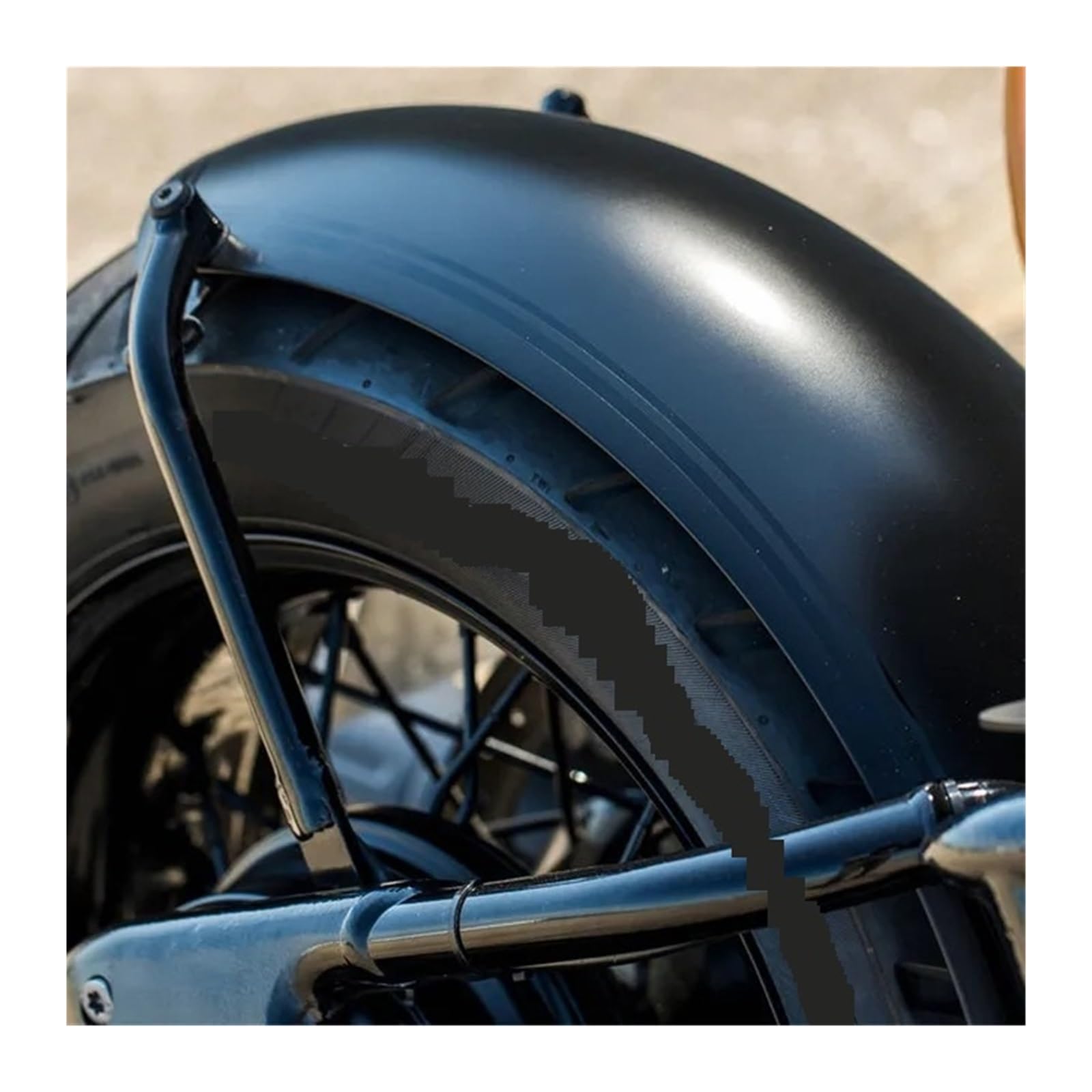 Motorrad-Kotflügel FÜR R18 2020 2021 2022 2023 3K Carbon Metall Hinterrad Kotflügel Kotflügel Spritzschutz Motorradabdeckung Motorrad-Kotflügel(Matte Black Stripes) von tusgt