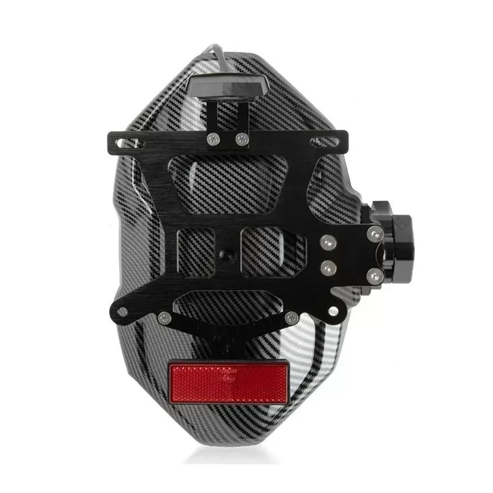 Motorrad-Kotflügel FÜR Xmax 250 300 Motorrad Carbon Fiber Kotflügel Rad Splash Schutz Kotflügel Mit/ohne Kennzeichen Halterung Motorrad-Kotflügel(Carbon Color B) von tusgt