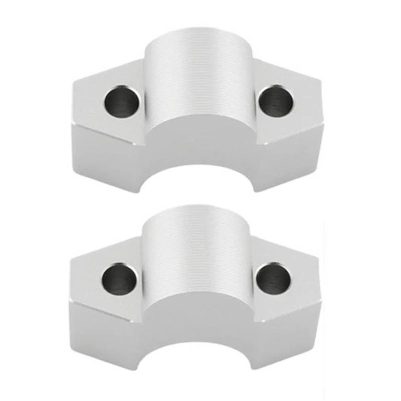 Motorrad Lenker Riser Für ADV 150 160 2017 Griff Bar Lift Clamp Verlängern Adapter Motorrad Lenker Riser Motorrad Lenkererhöhung(Silver) von tusgt
