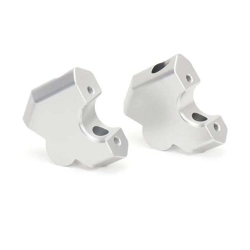 Motorrad Lenker Riser Für R1300GS 2023-2024 Motorrad Lenker Riser Drag Griff Bar Clamp Verlängern Adapter Silber Motorrad Lenkererhöhung von tusgt