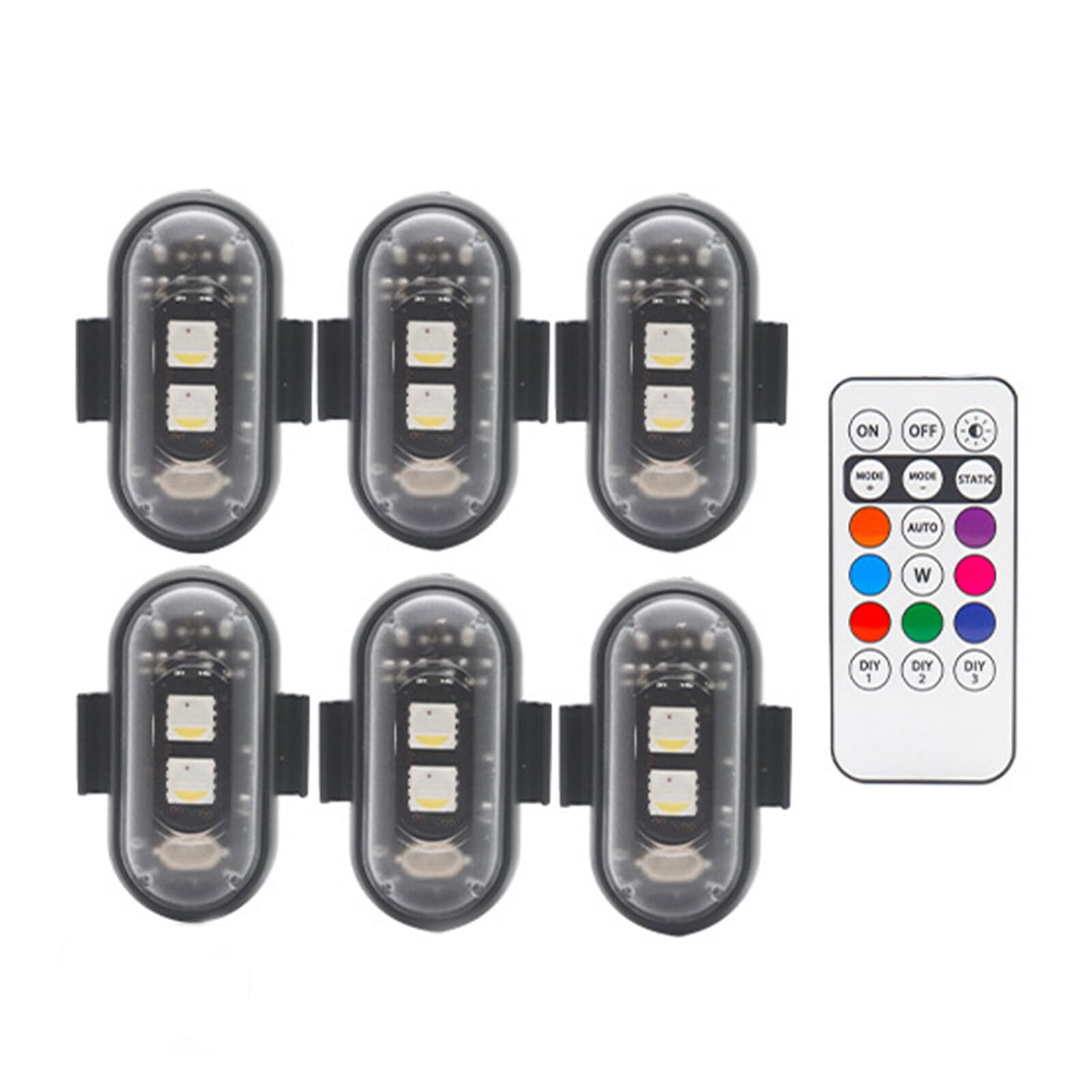 tuwiwol 6 paket/los 6 stücke Drahtlose LED Strobe Lichter Mit Fernbedienung Drahtlose Fernbedienung Anti kollision Strobe Lichter ABS tuwiwol 6 paket/los 6 stücke Drahtlose LED Strobe Lichter Mit Fernbedienung Drahtlose Fernbedienung Anti kollision Strobe Lichter ABS von tuwiwol