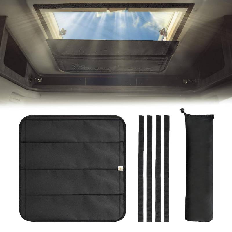 tuwiwol Faltbare Magnete RV Blackout Belüftung Abdeckung Für Max Air Vent Verdickt Oxford Stoff Tuch Max Air Vent Abdeckung Für Rv, 41 * 41 Magnete von tuwiwol