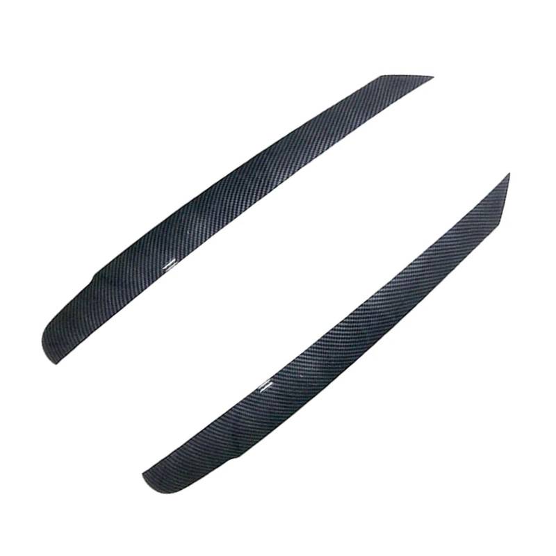 tuyda 1 Paar Autoscheinwerfer-Augenbrauen-Augenlid-Aufkleber, passend for VW, passend for Touran 2011–2015 Scheinwerfer-Augenbrauenschutz(Carbon Fiber Pattern) von tuyda