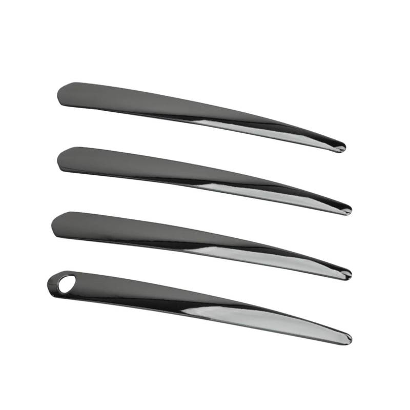 tuyda 1 Satz Außentürgriff-Zierleistenabdeckung, passend for Toyota, Highlander RAV4 Hybrid Adventure Prime, schwarzer Titan-Edelstahl Dekorative Auflage für Autotürgriffe von tuyda