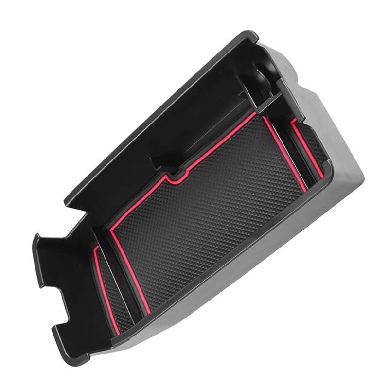 tuyda 1 Stück Mittelkonsolen-Aufbewahrungsbox, passend for Chevrolet, Bolt EUV EV 2022–2023, Zubehör-Tablett, Organizer, Armlehnen-Hilfsmittel Ablagefach für die Armlehne des Fahrzeugs(Red) von tuyda