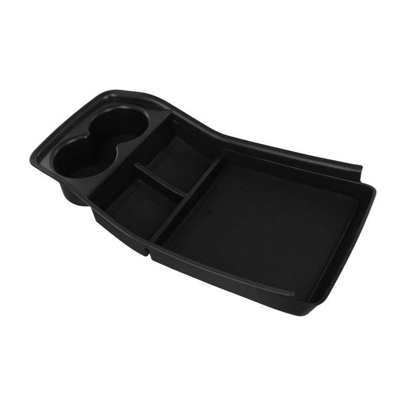 tuyda 1PC Auto-Zentralsteuerungs-Aufbewahrungsbox, passend for KIA, EV9 2023+ Armlehnentablett ABS Schwarz for die untere Ebene der Fahrzeugmittelkonsole Ablagefach für die Armlehne des Fahrzeugs von tuyda