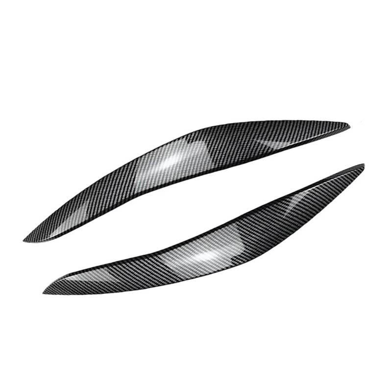 tuyda 2 STÜCKE Auto Scheinwerfer Augenbrauen Abdeckung Augenlider Abdeckung Trim,Fit for 5 Series F10 F11 2011-2014 Scheinwerfer-Augenbrauenschutz(ABS Carbon Fiber) von tuyda
