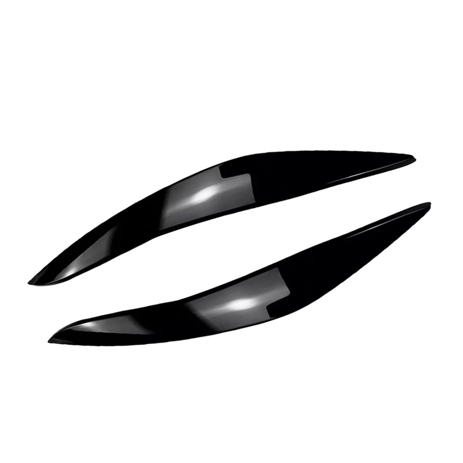 tuyda 2 STÜCKE Auto Scheinwerfer Augenbrauen Abdeckung Augenlider Abdeckung Trim,Fit for 5 Series F10 F11 2011-2014 Scheinwerfer-Augenbrauenschutz(Gloss Black) von tuyda