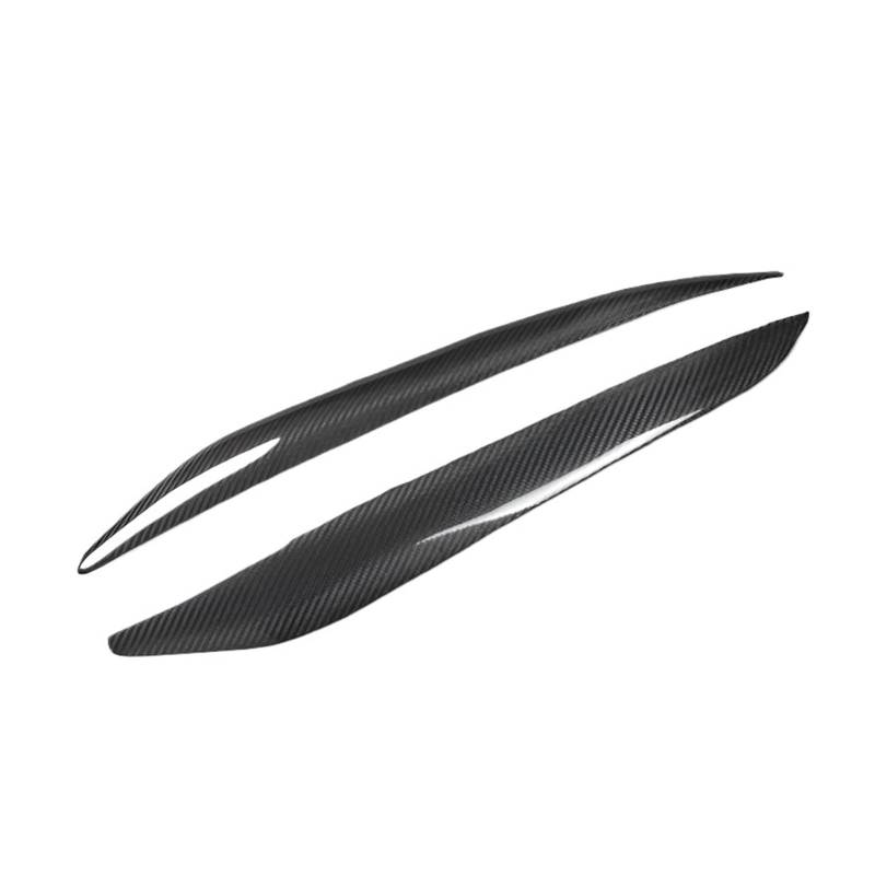 tuyda 2Pcs Auto Scheinwerfer Abdeckung Augenbrauen,Fit for Mazda, 3 2010-2013 Primer Front Lampe Augenlider Scheinwerfer-Augenbrauenschutz(Carbon fiber) von tuyda