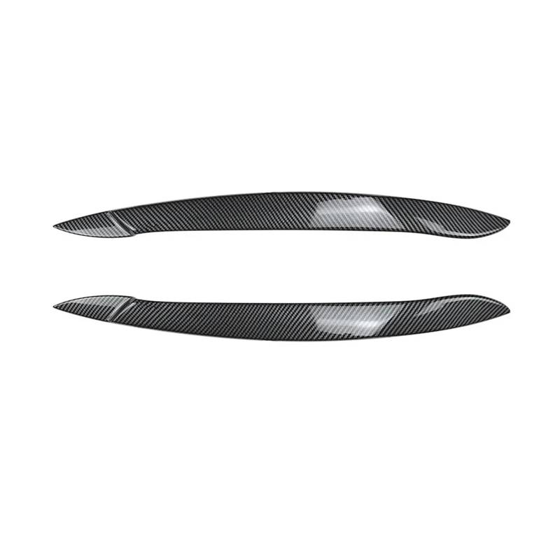 tuyda 2X Frontscheinwerfer Augenbrauen Augenlid Abdeckung Deckel Augenbraue,Fit for X5 E70 30i 30d 35d 35i 40d 48i 50i M50d X5M 2008-2013 Scheinwerfer-Augenbrauenschutz(Carbon Fiber) von tuyda
