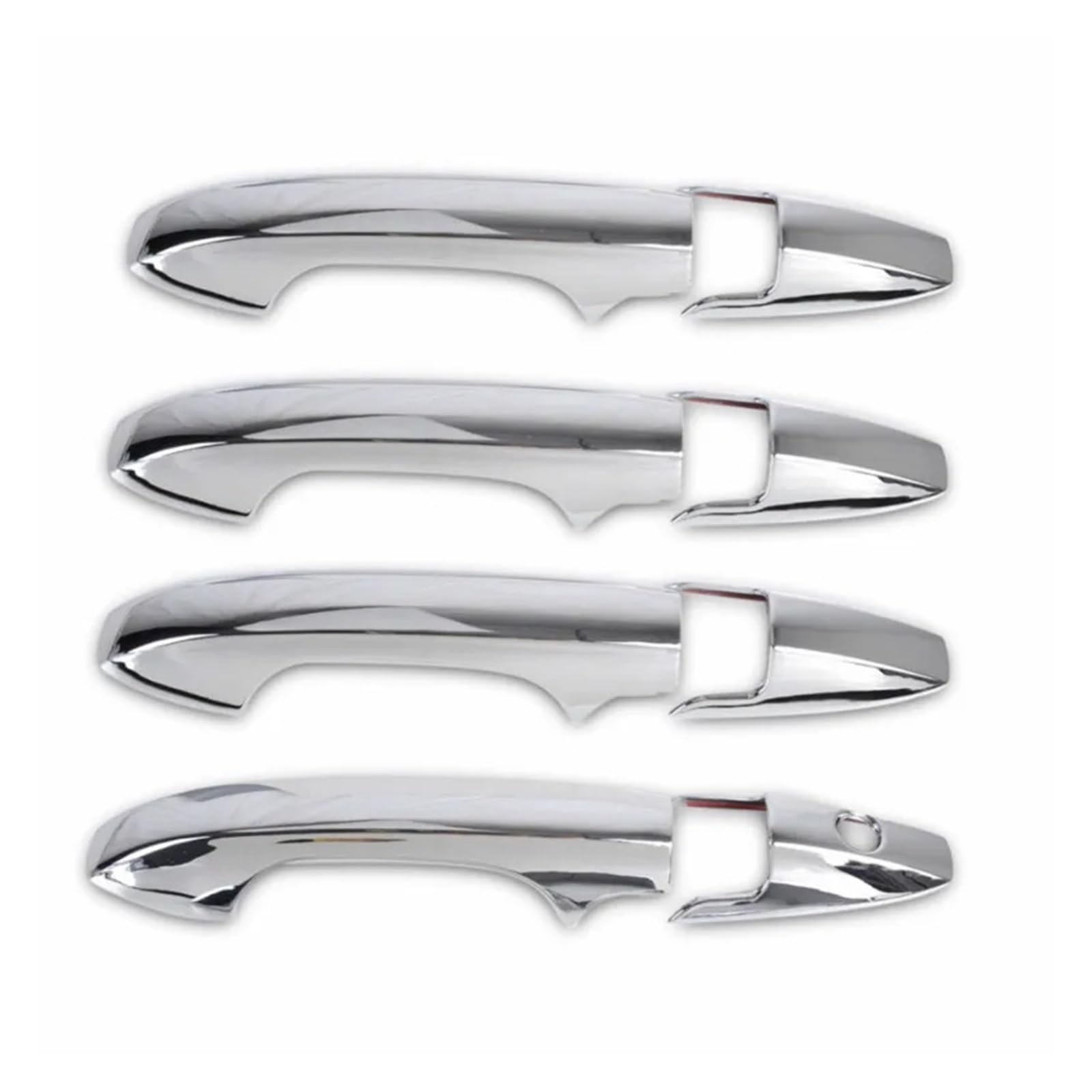 tuyda Aufkleber for Autotürgriffabdeckung, passend for CRV, CR-V 2007–2011, Chrom-Kohlefaser-Zubehör Dekorative Auflage für Autotürgriffe(Silver) von tuyda
