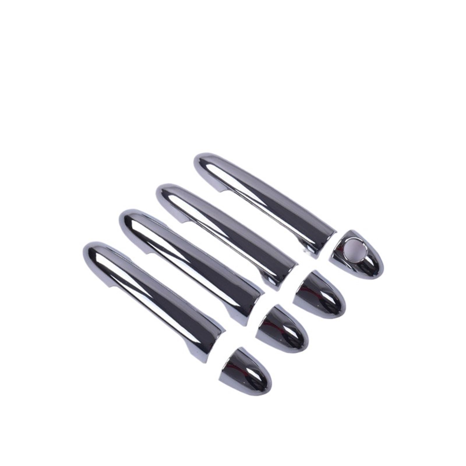 tuyda Aufkleber for Autotürgriffabdeckung, passend for Kia, Rio Rio 5 2012–2017, Chrom-Auto-Styling-Zubehör Dekorative Auflage für Autotürgriffe(1 keyhole no button) von tuyda