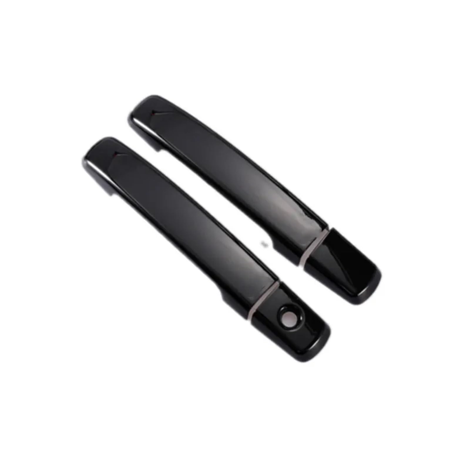 tuyda Aufkleber for Autotürgriffabdeckung, passend for Nissan, Pathfinder R51 2005–2012, glänzendes schwarzes Chrom, Auto-Styling-Zubehör Dekorative Auflage für Autotürgriffe(Black 0 button) von tuyda