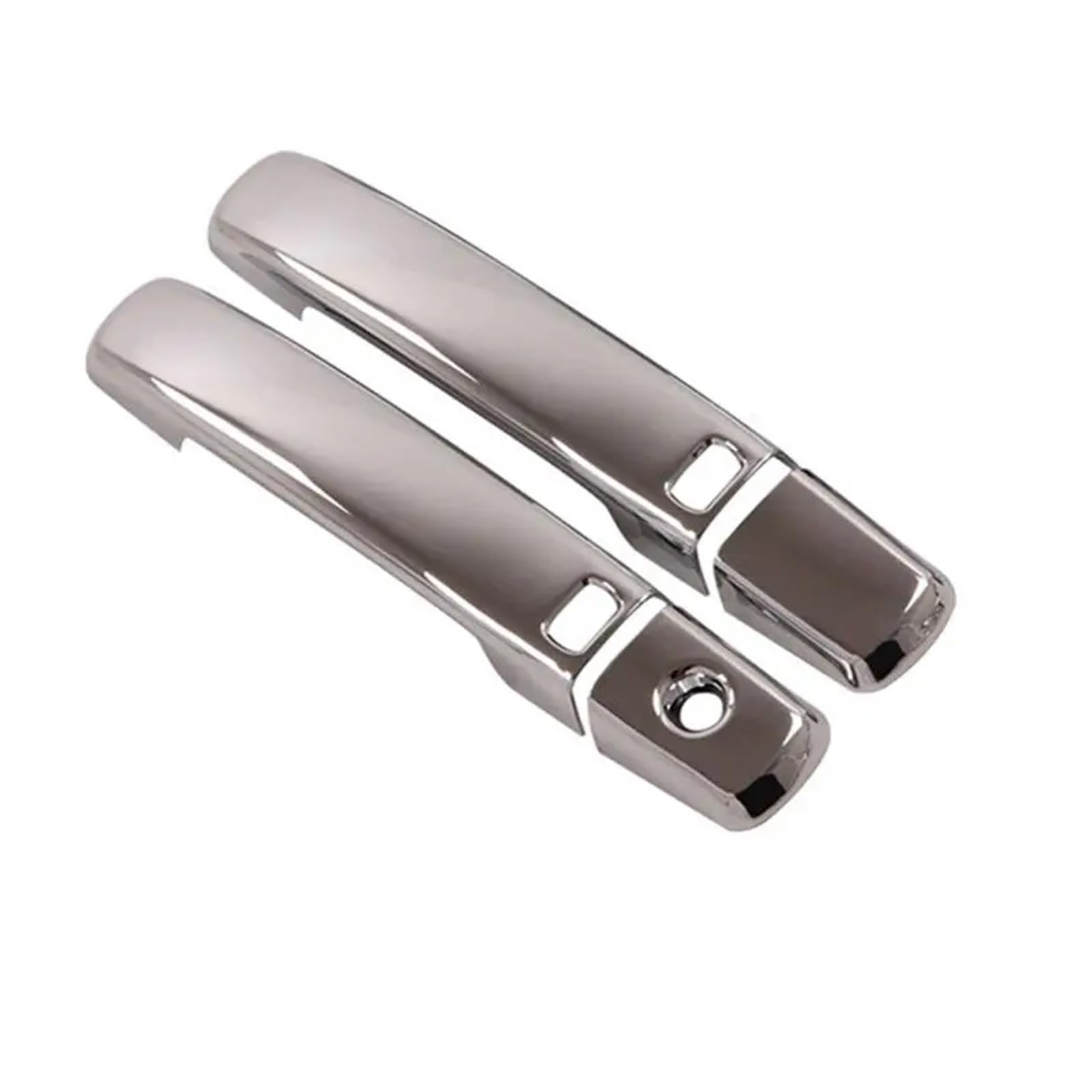 tuyda Aufkleber for Autotürgriffabdeckung, passend for Nissan, Pathfinder R51 2005–2012, glänzendes schwarzes Chrom, Auto-Styling-Zubehör Dekorative Auflage für Autotürgriffe(Silver 2 buttons) von tuyda