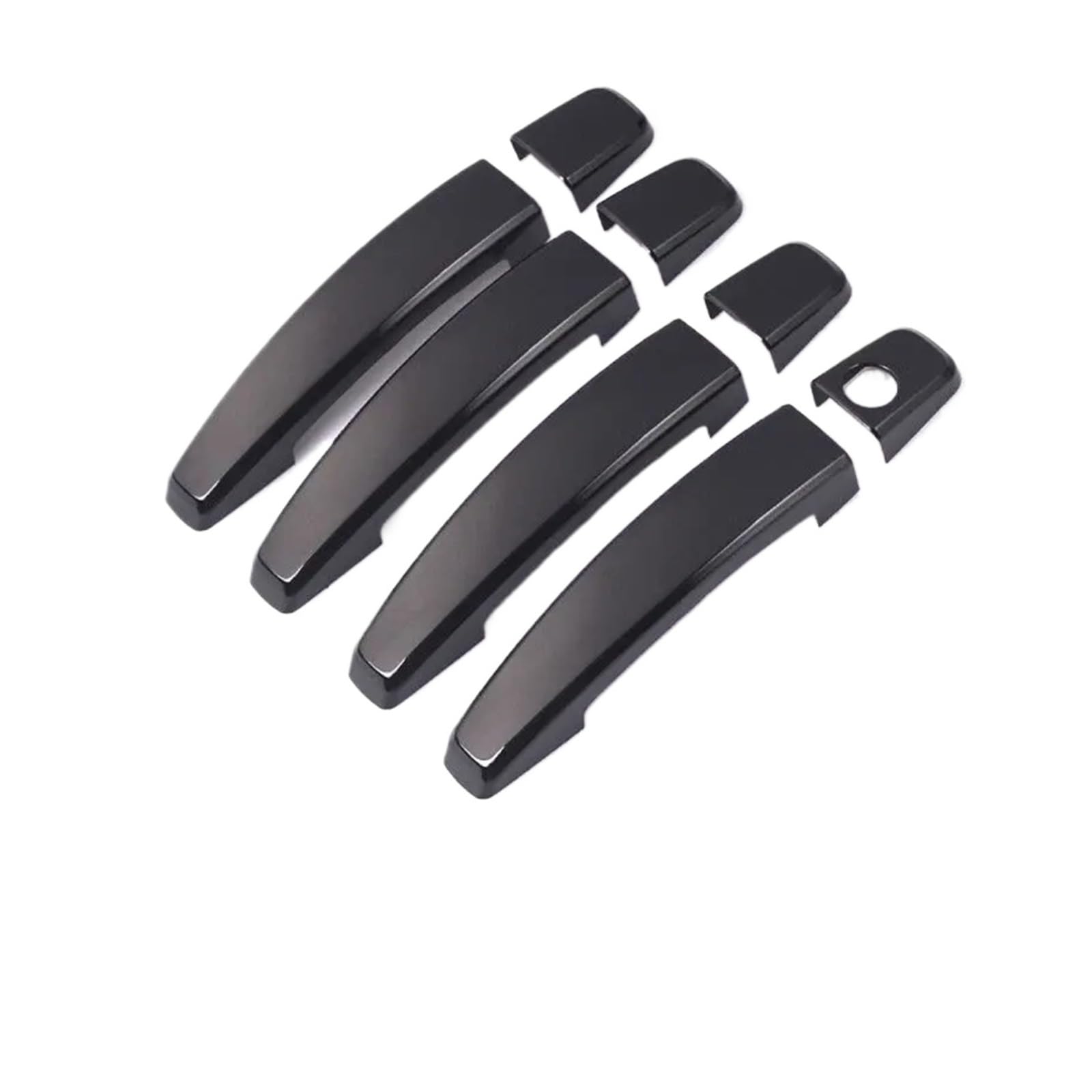 tuyda Aufkleber for Autotürgriffabdeckung, passend for Opel, Zafira B 2006–2011, Opel Zafira Tourer C 2012–2018, Chrom-Schwarz-Styling-Zubehör Dekorative Auflage für Autotürgriffe(Black) von tuyda