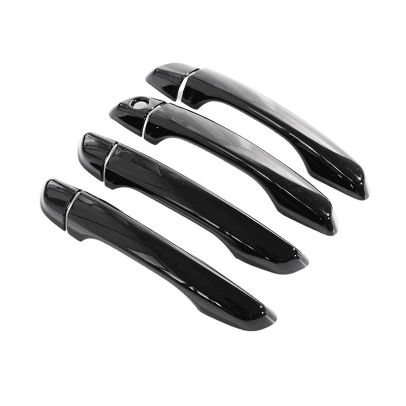 tuyda Aufkleber for Autotürgriffabdeckung, passend for Peugeot, Expert Traveller 2017–2021, glänzendes schwarzes Styling-Zubehör Dekorative Auflage für Autotürgriffe(Black no sensors) von tuyda