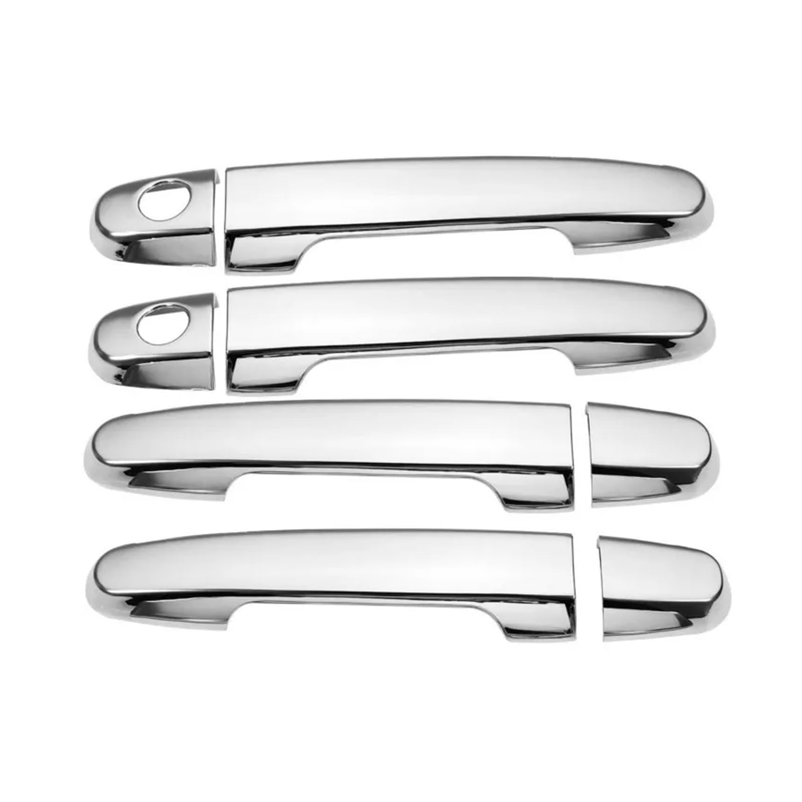 tuyda Aufkleber for Autotürgriffabdeckung, passend for Pontiac, Vibe 2002–2010, passend for Toyota, Voltz, glänzendes schwarzes Chrom-Styling-Zubehör Dekorative Auflage für Autotürgriffe(Chrome 2 keyh tuyda Aufkleber for Autotürgriffabdeckung, passend for Pontiac, Vibe 2002–2010, passend for Toyota, Voltz, glänzendes schwarzes Chrom-Styling-Zubehör Dekorative Auflage für Autotürgriffe(Chrome 2 keyh von tuyda