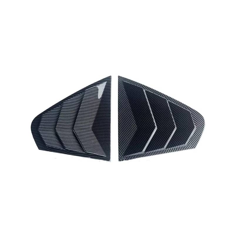 tuyda Aufkleber for die Blendenabdeckung, passend for Volkswagen, passend for Jetta MK6 2012–2018, Zubehör for die Seitenlüftungsschaufel for die Heckklappe Dekorative Abdeckung für Heckscheibengrill( von tuyda