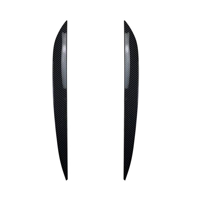 tuyda Aufkleber for die Scheinwerferabdeckung mit Augenbrauen, passend for Volkswagen, passend for VW, passend for Touareg 2010–2018, Scheinwerfer-Augenlid Scheinwerfer-Augenbrauenschutz(Carbon Fiber von tuyda